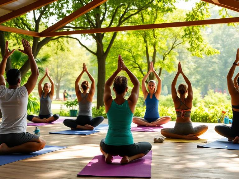 Outdoor Yoga for PCOS Women