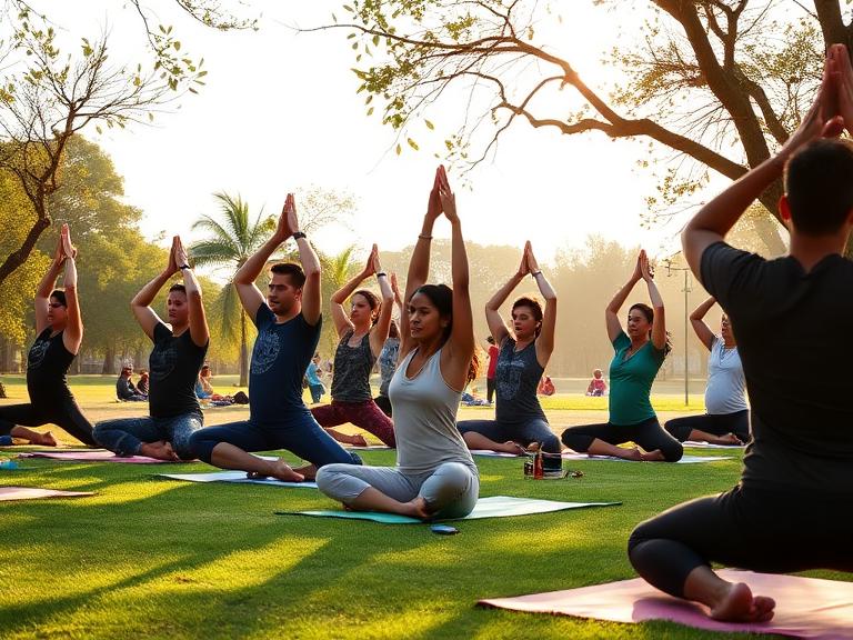 Outdoor Yoga Classes in Adyar
